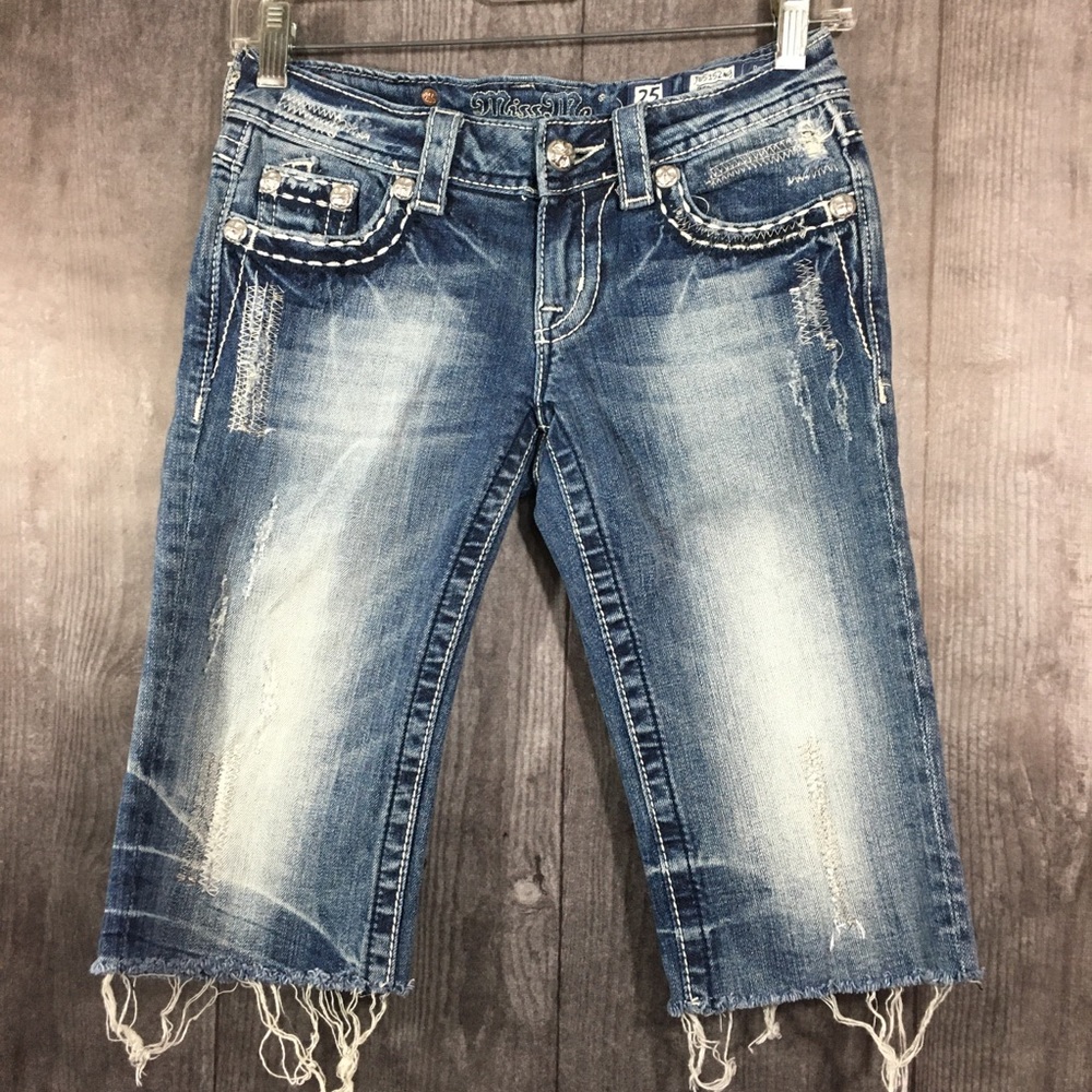 Miss Me Bermuda cutoff Jean Short